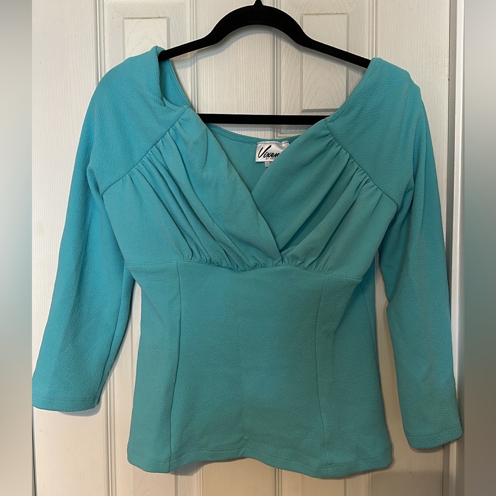 Vixen starlet top aqua blue